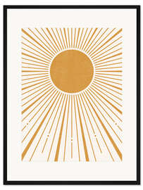 Gerahmter Kunstdruck Boho Sonnenaufgang