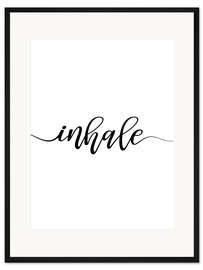 Gerahmter Kunstdruck Inhale
