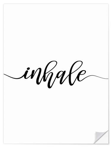 Wandsticker Inhale