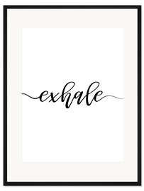 Gerahmter Kunstdruck Exhale