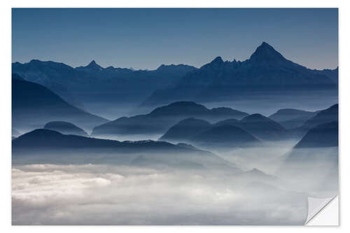 Sisustustarra Silhouette of the Watzmann