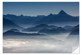 Naklejka na ścianę Silhouette of the Watzmann