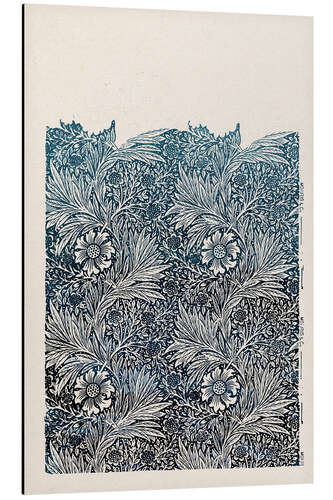 Aluminium print Marigold, blue