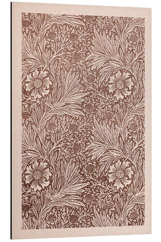 Aluminium print Marigold, beige