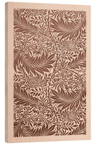 Tableau en bois Larkspur, beige