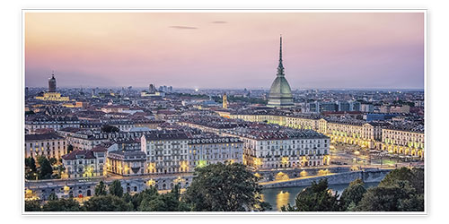 Poster Turin Sonnenuntergang