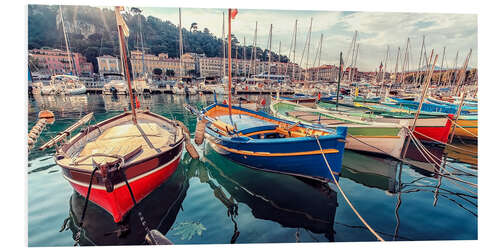 Foam board print Harbor in Nice