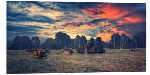 Acrylic print Halong Bay