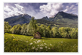 Kunstwerk  Alpine summer in Ramsau - Fotomagie