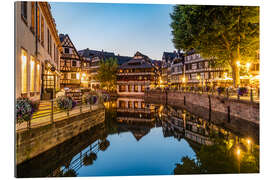 Gallery print La Petit France in Strasbourg in the evening