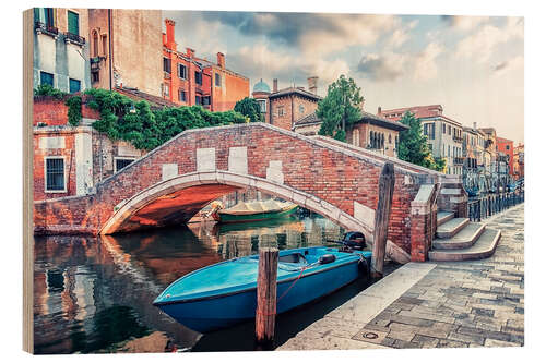 Wood print The Colors of Venice