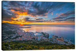 Quadro em tela Monaco sunrise