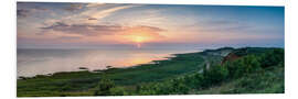 Foam board print Sunrise at Morsum Kliff on Sylt