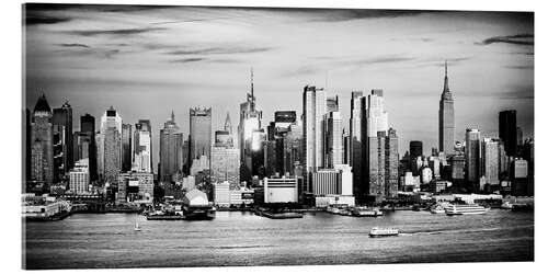 Akrylglastavla Vintage New York skyline