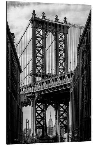 Aluminium print Manhattan bridge, New York