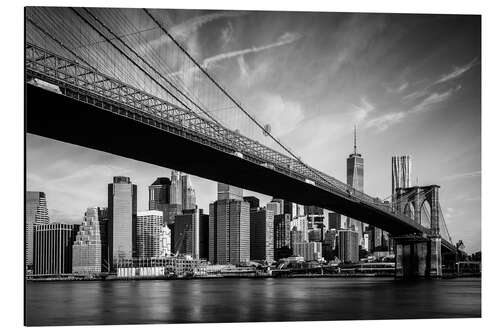 Aluminiumtavla Under the Brooklyn Bridge