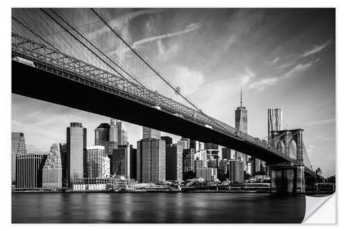 Sticker mural Sous le pont de Brooklyn