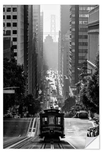Muursticker Vintage San Francisco
