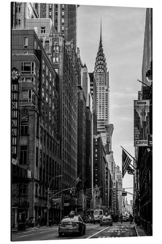 Aluminium print In the streets of New York