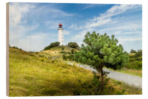 Tableau en bois Dornbusch lighthouse on Hiddensee