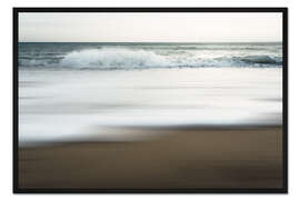 Gerahmter Kunstdruck Strand und Wellen