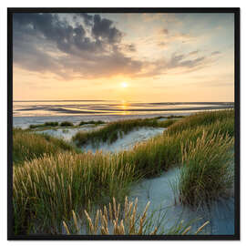 Gerahmter Kunstdruck Am Dünenstrand