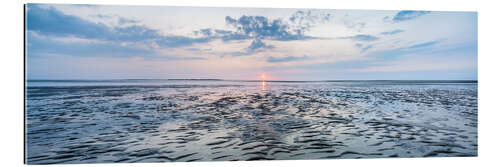 Gallery Print Am Wattenmeer bei Sonnenuntergang