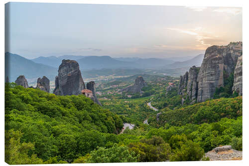 Canvas print View of Meteora, Greece