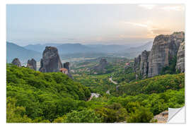 Naklejka na ścianę View of Meteora, Greece