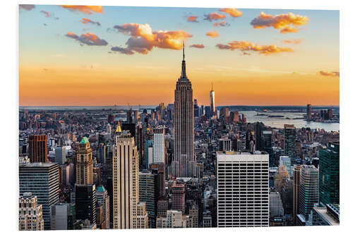 PVC-taulu Empire State Building and at sunset, New York