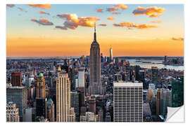 Wall sticker Empire State Building and at sunset, New York