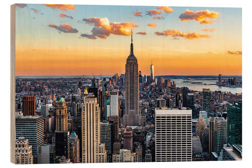 Trebilde Empire State Building and at sunset, New York