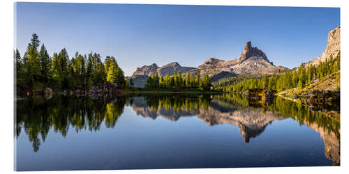 Cuadro de metacrilato Federa lake in den Dolomiten