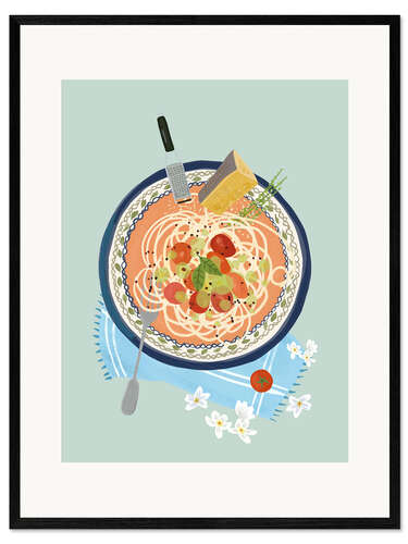 Impression artistique encadrée Spaghetti