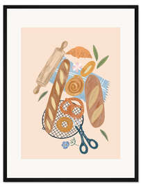 Gerahmter Kunstdruck Brot
