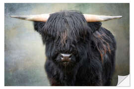 Wandsticker Kleiner schwarzer Stier