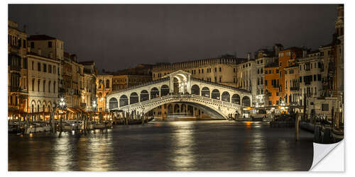 Sticker mural Rialto Bridge in Venice