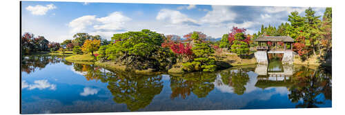 Alubild Japanischer Garten in der Kaiserlichen Villa in Kyoto