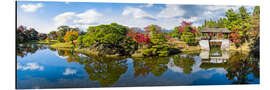 Alubild Japanischer Garten in der Kaiserlichen Villa in Kyoto