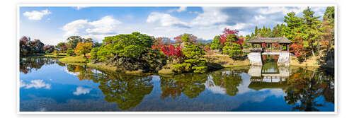 Poster Japanese garden in the Imperial Villa in Kyoto