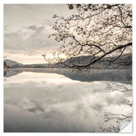 Selvklebende plakat Derwent water Lake, England