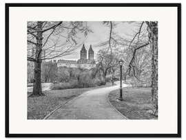 Gerahmter Kunstdruck Central Park, s/w