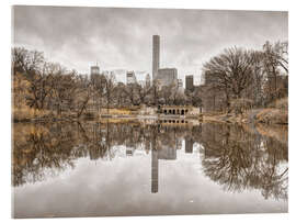 Akrylglastavla Reflections in Central Park Pond