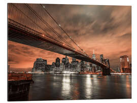 Gallery Print Brooklyn Bridge in der Dämmerung