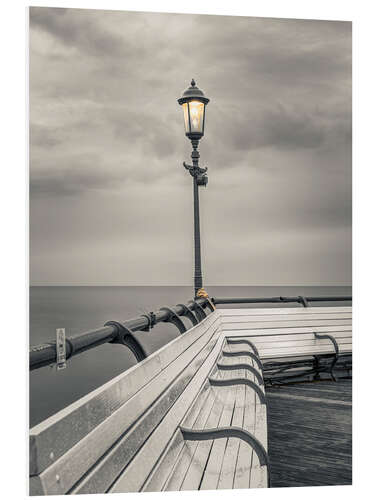 Bilde på skumplate Eastbourne Pier, b/w