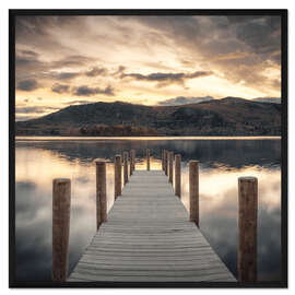 Gerahmter Kunstdruck Derwentwater Lake Pier I