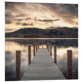 Foam board print Derwentwater Lake Pier I