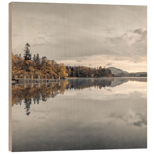 Quadro de madeira Derwentwater Lake