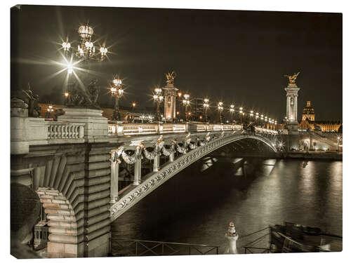 Leinwandbild Pont Alexandre III