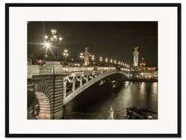 Gerahmter Kunstdruck Pont Alexandre III